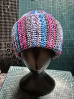 ハンドメイド ニット帽 フェルナウール ソックヤーン 4ply