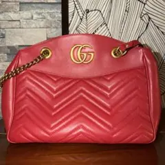 GUCCI GG Marmont ショルダーバッグ レッドのサムネイル