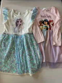 エルサとプリンセスのワンピース2点セット
