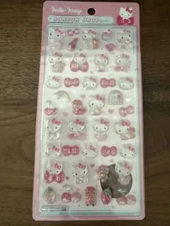 ハローキティ ピンク　ボンボンドロップシール　正規品