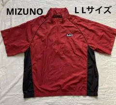 Mizuno ハーフジップ メンズウェア レッド/ブラック
