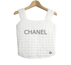 CHANEL シャネルキルティング ロゴ　タンクトップ トップス　白　ホワイト 2025年最新】CHANEL カラー：ホワイト系 タンクトップの人気