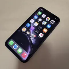 iPhone XR 背面割れのみ(その他問題なし) バッテリー84% ブラック