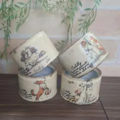 おまとめ  リメ缶▫️リメイク缶  ///  129 リメ缶129 リメイク缶 多肉植物 デコパージュ 寄せ植え リメ鉢