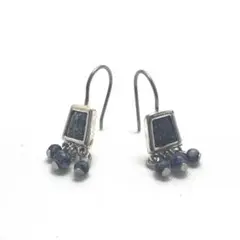 アメリカ　ヴィンテージ　ピアス　ストーン