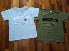 新品未使用　半袖Tシャツ　120サイズ　キッズ　2枚セット　色違いおそろい