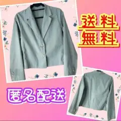 ✨激安✨ノーブランド　カジュアル　ジャケット　グリーン　羽織り　アウター