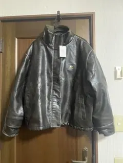 地底人オンライン　 リバーシブルPUレザーフリースジャケット 10日以内お届け】 リバーシブルPUレザーフリースジャケット L2012