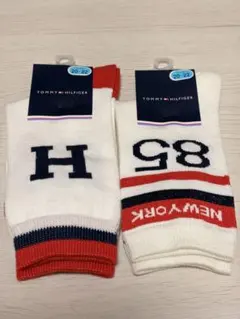 TOMMY HILFIGER キッズ ソックス 20-22cm 2足セット