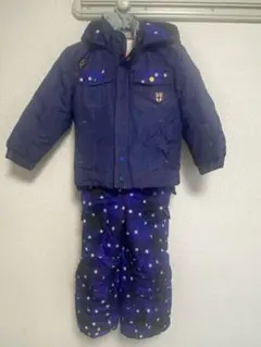 スキーウェア　スノーウェア　サイズ120 ネイビー 星柄