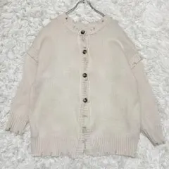 GRL ニット　カーディガン　ワンピース　ダメージ　韓国　大人カジュアル