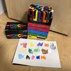 uni POSCA ポスカ 中字 PC-5M 15色セット