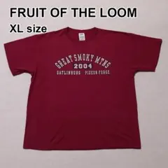 00s FRUIT OF THE LOOM グレートスモーキー XL ワインのサムネイル