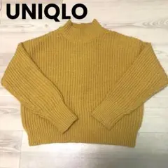 【美品】ユニクロ 短丈ニット マスタードカラー
