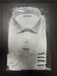 「新品」アイシャツ セミワイド ホワイト 長袖ワイシャツ Mサイズ