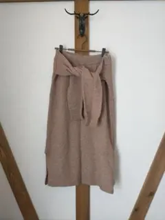 極美品☆ミラオーウェン腰巻き風ニットスカート