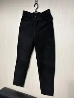 KENAR LEATHERS ブラック スエード パンツ