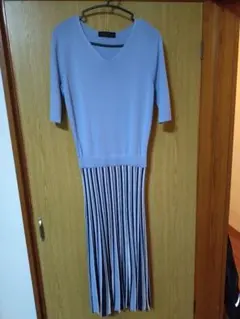 closet story 薄紫 ニットワンピース 半袖のサムネイル