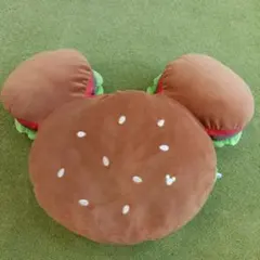 【限定】ディズニー ハンバーガークッション ミッキー 大型 インテリア
