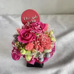 【新品】ピンク色系プリザーブドフラワーアレンジメント　フラワーギフト　母の日