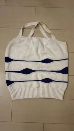 Courreges ストライプ ニットベスト