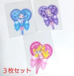 うちわ型クリアカード　３種類