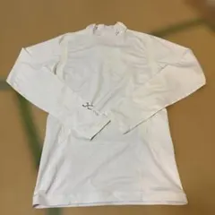 ホワイトハイネックシャツ メンズLLサイズ