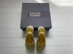 ELVIO ZANON イエロー スエード サンダルのサムネイル