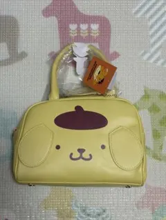 チャーム付ボストンバッグ ポムポムプリン ブラウン アベイル - メルカリ