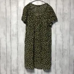 do family ドゥファミリー　花柄ワンピース　総柄ワンピース　シルク混