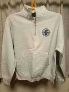 HUF ハーフジップ スウェット グレー Mサイズのサムネイル