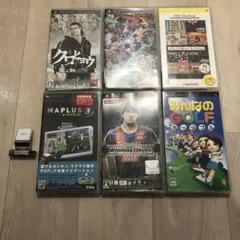 psp ソフト 6本セット クロヒョウ みんなのゴルフ ポータブルナビ gps