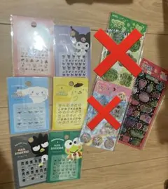 サンリオネイルシール　平成シール９点まとめ売り