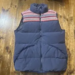 BEAMS HEART ダウンベスト L ネイビー