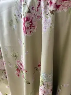 YUWA LIVE LIFE COLLECTION グリーン 花柄生地