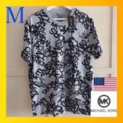 レア 新品 マイケルコース Tシャツ USA メンズ ロゴ M グレーのサムネイル