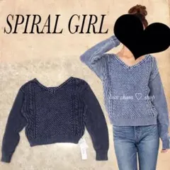 SPIRAL GIRL♡ブリーチニットトップス