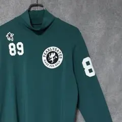 Pearly Gates パーリーゲイツ ロゴ 長袖 モックネック グリーン系