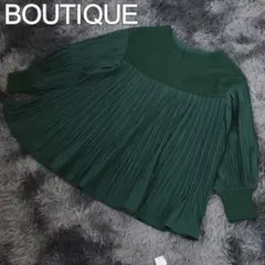 プルオーバー プリーツ加工 タグ付き レディース グリーン M 春　服