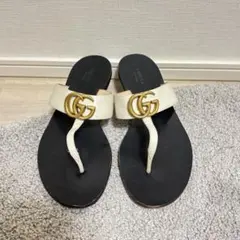 GUCCI グッチ GG ダブルG スリッパ サンダル 37 Bランク - メルカリ