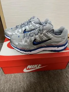 NIKE P-6000 シルバー/ブルー スニーカー ナイキ 27cm