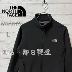 THE NORTH FACE レディース L ブラック ソフトシェルジャケット