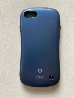 iFace iPhone SE2/3用ハードケース : ネイビー