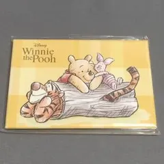 キャラクターグッズ　マグネット　くまのプーさん　イエローチェック