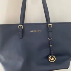 MICHAEL KORS ネイビー トートバッグ