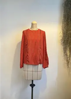 MAISONSCOTCH長袖ブラウス オレンジ赤サイズSのサムネイル