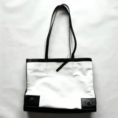 ディーゼル ホワイト ブラック トートバッグ