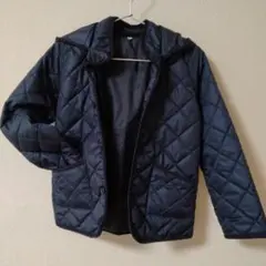 無印良品ネイビー キルティングジャケット 140