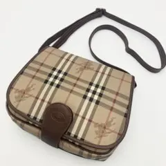 バーバリー ショルダー バッグ PVC レザー ノバチェック シャドーホース