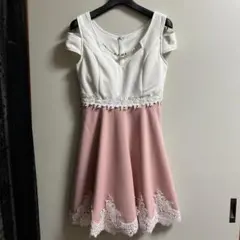 dazzy Queen オフショルダーAラインミニドレス Sサイズ レース装飾